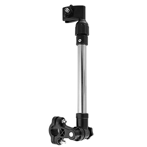 Alomejor1 Retractable Umbrella Holder Stainless Steel Adjustable Bicycle Retractable Umbrella Frame Stand for Bike Wheelchairs Baby Stroller