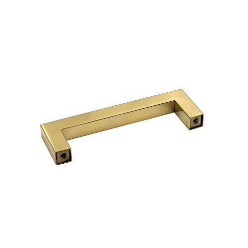 goldenwarm Brushed Brass Pulls Gold Drawer Handles LSJ12GD102