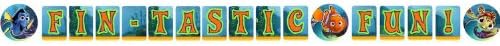 Finding Dory and Finding Nemo Letter Birthday Party Banner, "Fin-Tastic Fun"