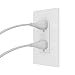 Insteon Smart Dual On/Off Wall Outlet, Top & Bottom Outlets Independently Controllable, 2663-222 (White) - Insteon Hub Required for Voice Control with Alexa & Google Assistant
