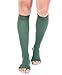 Doc Miller Open Toe Compression Socks, 20-30 mmHg, Toeless Compression Sleeves for Legs, Knee High Stockings for Shin Splints, Varicose Veins, Travel, Calf Support & Muscle Recovery, Men & Women, Pair
