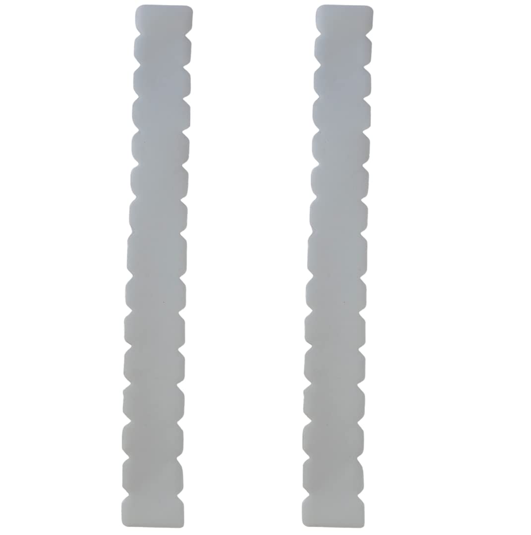 JJ LMS Padel Racquet Protector Pack of Two, Transparent Serrated 50 x 450 mm with Smooth Finish, Includes Padel Sticker