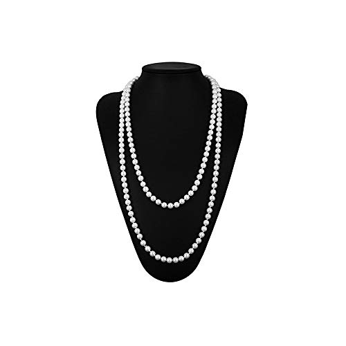 AutoWT 1920s Flapper Accessories Set for Women Great Gatsby Costume Headband Earrings Necklace Gloves Cigarette Holder (P1)