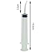 Fencia 4pcs Disposable Dental Irrigation Syringe Hand Pet Feeding Syringe for Birds Dogs with Curved Tip 12CC (10 ml Capacity)