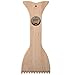 Searious Grilling Wood Grill Scraper Tool with Bottle Opener – Safe & Eco-Friendly BBQ Grill BrushAlternative – Grill Grate Cleaner,Wooden Tongs & Storage Bag Set