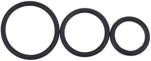 Muyziy 3PCS 3/4/5cm Silicone Lock Ring For Man