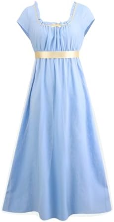 Amazon.com: Windlass Rich Amber Taffeta Medieval Lady of Shallot Dress  Scoop Neckline Wide Sleeves Pleated Waistline Lady in Waiting Dress  (Medium) Multi Colored : Clothing, Shoes & Jewelry