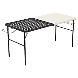 Lifetime Folding Tailgate Table with Grill