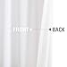 jinchan Privacy Semi Sheer White Curtains for Bedroom Casual Weave Window Curtains for Living Room Linen Drapes White Window Curtain 54 inch Long 2 Panels
