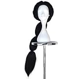 Princess Wig for Adult Long Straight Black Fluffy Halloween Cosplay Costume Wig