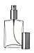 Riverrun Large Fragrance Cologne Perfume Atomizer Empty Refillable Glass Bottle Silver Sprayer 3.4 oz 100ml (1 Bottle)