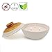Citronella Candles in Coarse Pottery Container, Natural Soy Wax Candle Outdoor and Indoor