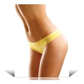 Sexy Underwear Model in Yellow Silk Panty - Wall Mural, Removable Sticker, Home Decor - 24x32 inches