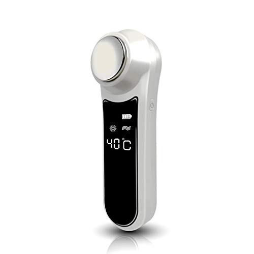 Portable Facial Massager,Firming Care Device,Hot and Cold Skin Care Device Hammer,Vibration Facial Beauty Instrument,Household Water Meter- USB Charge,White - Thumbnail 7