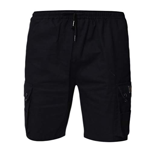 YKARITIANNA Men's Slim Fit Sport Pocket Short Pants Jeans Shorts Trousers Breechcloth Black
