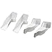 X-Haibei 4 Pack RV Rain Gutter Spouts Extensions, Directs Rainwater Away from Sides of RV, 2 Left 2 Right 3 1/2 inch Gutter Spouts (White)