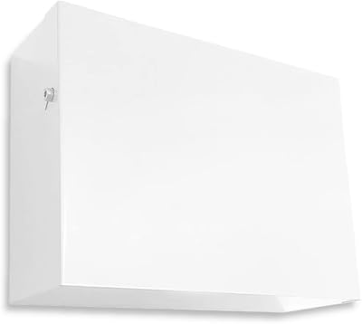 Indoor Outdoors White Fuse Box Consumer Unit Cover 380x260x130mm Steel Home