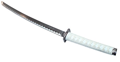 3 Pc White Dragon Design Samurai Katana Swords Set with Stand