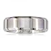 7mm Beveled Edge Mens Comfort Fit Titanium Plain Wedding Band ( Available Ring Sizes 7-12 1/2)