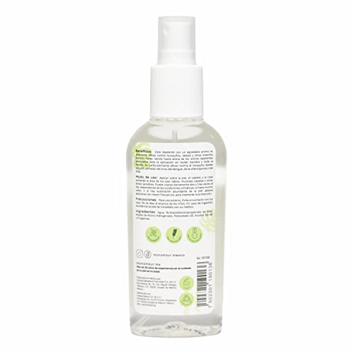 Mon Amour Set Repelente Contra Mosquitos e Insectos con Activos Naturales de de Larga Duración Para Pieles Delicadas de Bebés, Niños y Toda La Familia Desde Recién Nacidos Hipoalergénico 125 ML