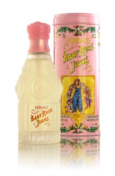 baby pink jeans versace