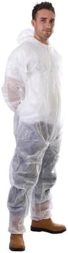Supertouch Coverall Non-Woven PP Disposable with Zip Front XXXXLarge White Ref 17407 147032