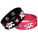 Fun Express Pink Pirate Girl Rubber Bracelets (1 Dozen)