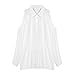 Sunward(TM) Womens Loose Off Shoulder Long Sleeve Chiffon Shirt (XLarge, White)