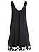 ROMWE Women's Summer Casual Sleeveless Tassel Dress Tunic Swing Dress