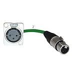 MCSPROAUDIO 2ft Pigtail: XLR Female Panel Mount to