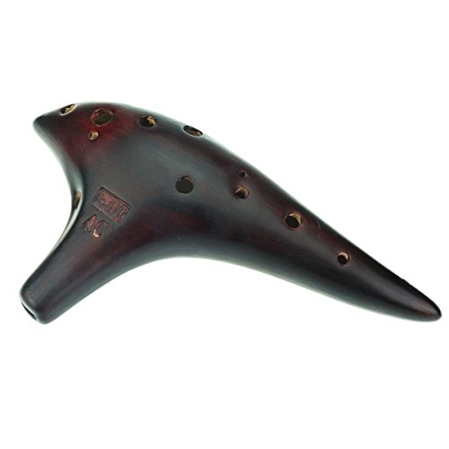 image for OcarinaWind Special Design 12 hole Ocarina,Strawfire Pottery Ocarina,A