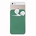 Magic Vosom Card Secure Holder Stick on Lycra Wallet Pouch Support iPhone 6 7 Samsung Galaxy and Blu Smartphones Light Green