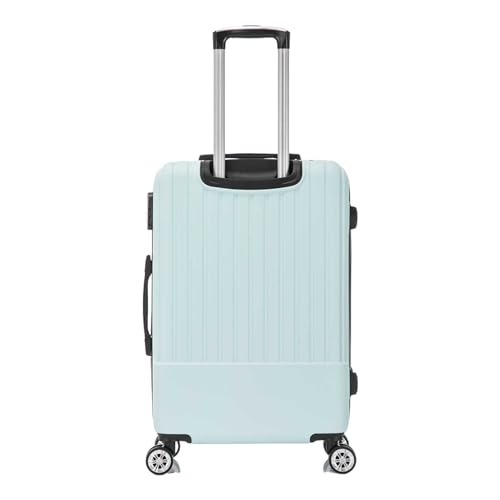 SANTINO Mala de Viagem Grande 32kg Rígida ABS 4 Rodas 360º com Segredo Leve Resistente Flexível Antifurto Verde tamanho 28 polegadas