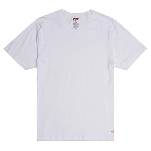 Levi's Men's Undershirts 3 Pack Short Sleeve Crewneck Cotton TShirts