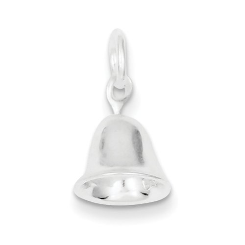 Sterling Silver Moveable Bell Charm, Charms for Bracelets and Necklaces