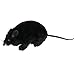 Skeleteen Realistic Black Prank Rat - Real Looking Scary Plush Fake Black Rat Animal Toy Gag Gift