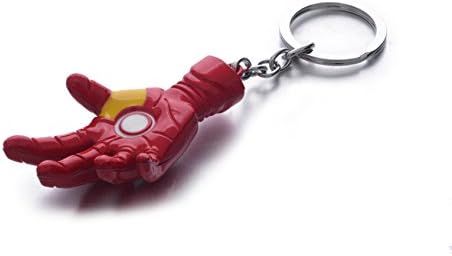 REINDEAR The Avengers Marvel Iron Man Palm of the Hand Metal Pendant Keychain US Seller (Red)