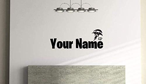 Custom Name/Nickname Wall Sticker, Fnite style Kids Bedroom, Play Room Vinyl Wall Sticker (57cm x 21cm) Free P+P (Black)