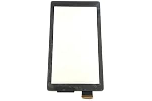 Digitizer Touch Screen Vitre Tactile (Without LCD Display) Replacement Compatible with Nintendo Switch Lite Console (Black)