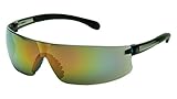 Pyramex S7255S Provoq Lightweight Safety Glasses, Multi-Color Mirror Lens