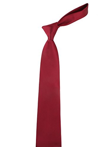 Levao Solid Color Ties - Multiple Colors Formal Neckties 210113 Wine - Thumbnail 4