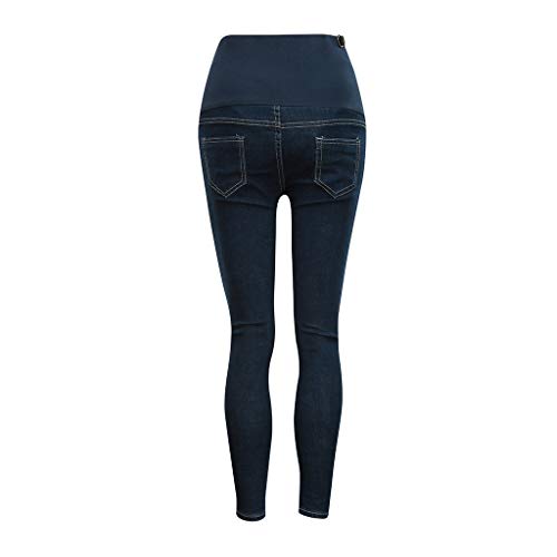 Dsood High Waisted Pants Set for Women,Pregnant Woman Solid Jeans Maternity Pants Trousers Nursing Prop Belly Legging,Petite - Thumbnail 3