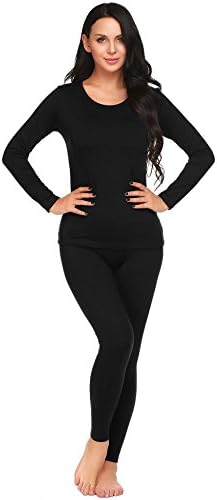 Pagacat Thermal Underwear 2 Pc Fleece Lined Women’s Long Johns Warm Clothes Set S-XXL