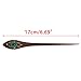 Tangc Fashion Hairpin Retro Women Elegant wooden Pin Colorful Hairpin Rhinestone Hair Stick (Blue)