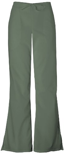 Cherokee Women's Workwear Scrubs Flare-Leg Drawstring Pant Olive XXX-Large