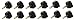Supertap Shoe Repair Stiletto Replacement Heels Tips 6 Pairs size 8,9,10 mm (Black)