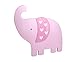 Little Love by NoJo Separates Collection - 13” Weathered Pink Elephant Shaped Wall Art, Nursery, Bedroom or Playroom Décor