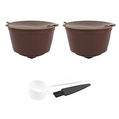 NOWON Nachfüllbare Kaffeekapseln Wiederverwendbare Kaffeepads für Nescafe Dolce Gusto