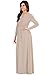 KOH KOH Sleeve Modest Flowy Summer Sexy Gown Cocktail