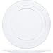 100 Disposable Clear Plastic Dessert Plates (7-inch)